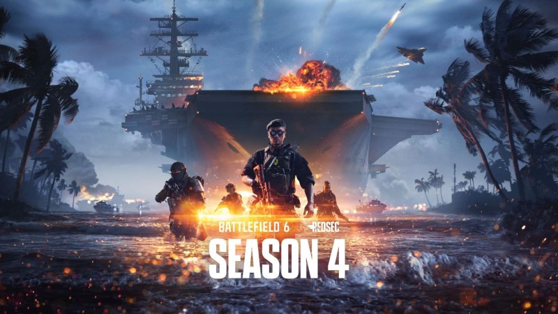 BATTLEFIELD 6 RECEBE QUARTA TEMPORADA COM BATALHAS NAVAIS E MAPA INÉDITO; WAKE ISLAND RETORNA NO MEIO DA TEMPORADA