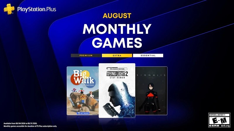 SONY ANUNCIA JOGOS DO PS PLUS DE AGOSTO COM DYING LIGHT 2, BIG WALK E SIGNALIS; ASSINANTES APROVAM SELEÇÃO