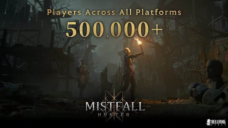 MISTFALL HUNTER ATINGE MEIO MILHÃO DE JOGADORES EM DIAS E SE TORNA O FENÔMENO EVACUATION DE 2026