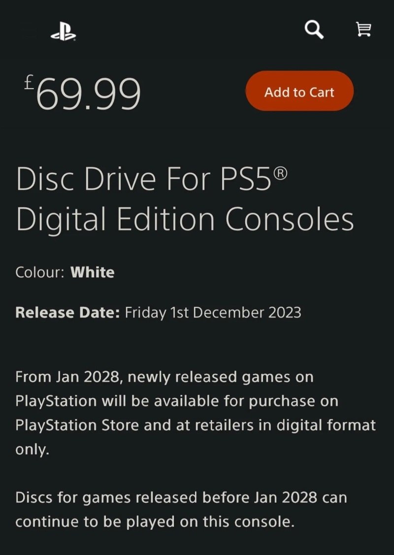 SONY COLOCA ADESIVOS EM CAIXAS DO PS5 AVISANDO SOBRE FIM DOS DISCOS A PARTIR DE JANEIRO DE 2028
