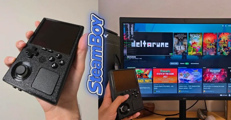 ENTUSIASTA COMPRIME STEAM DECK EM DIMENSÕES DE GAME BOY E CRIA O STEAMBOY COM HARDWARE ORIGINAL DA VALVE