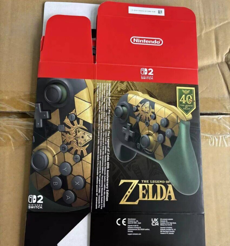 VAZAMENTO REVELA NINTENDO SWITCH 2 E PRO CONTROLLER EDIÇÃO LIMITADA DOS 40 ANOS DE THE LEGEND OF ZELDA