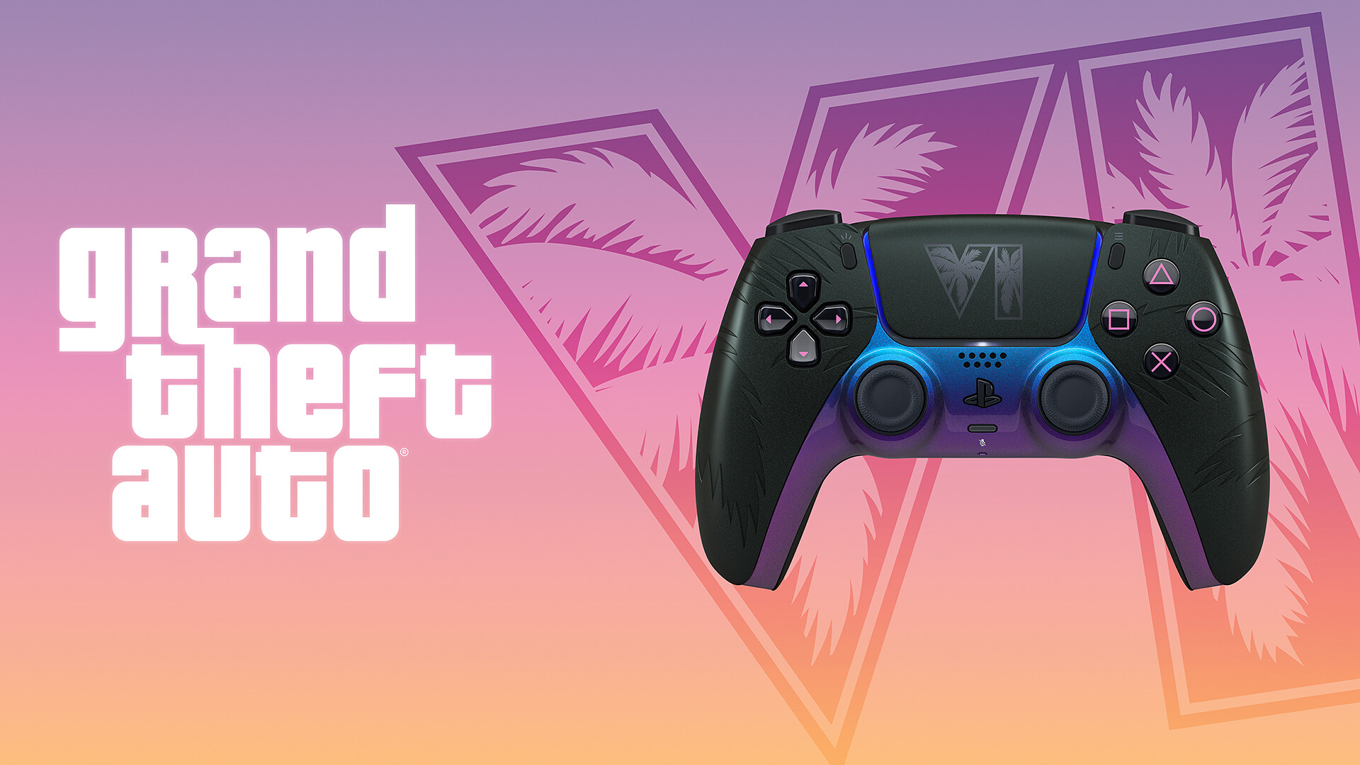 SONY REVELA CONTROLES LIMITADOS DE GTA VI COM ACABAMENTO IRISADO E DETALHES EM RELEVO